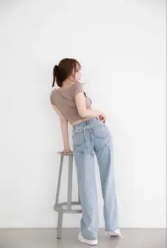 1回使用 andmary アンドマリー Baby ribbon denim XS - メルカリ