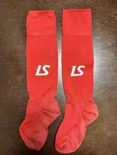 LS サッカーソックス レッド オリーブ4足纏め売り