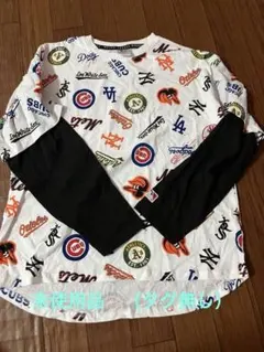 MLB キッズ 長袖カットソー 160-170cm 総柄