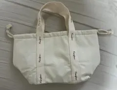フランフラン　ロゴ2WAYランチバッグ