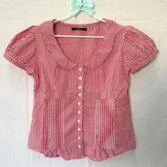 《お値下げ》Kastane ギンガムチェックブラウス