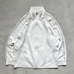 日*1様 00s NIKE 銀タグ トラックジャケット ホワイト 刺繍ロゴ L