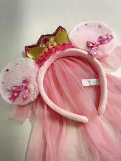 TDL TDR プリンセスミニー　ピンクカチューシャ　パルパルーザにも