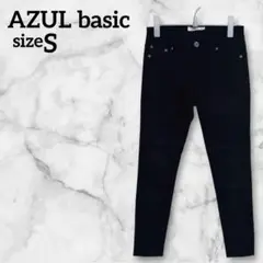 AZUL basic【S】スキニーパンツ 黒
