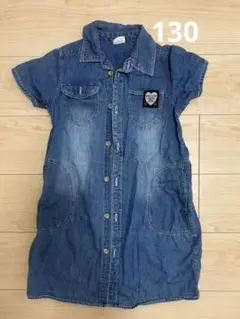 BREEZE デニムワンピース 130サイズ 半袖