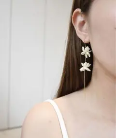 ange.etoile 花イヤリング　結婚式　前撮り　ウェディングアクセサリー
