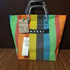 新品 MARNI MARKET トートバッグ ストライプのサムネイル