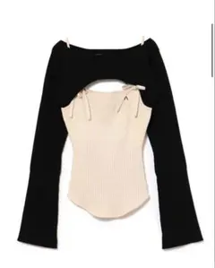 andmary Bebe ribbon set tops