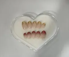 未使用ネイルチップ　ラメグラデーション