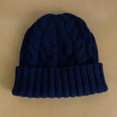 THE INOUE BROTHERS ニット帽 アルパカ 100% 紺