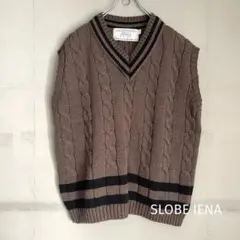 【美品】SLOBE IENA　Oldderby Knitwear　チルデンベスト