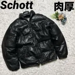 Schott レザージャケット サイズ34 ブラック 中古・古着通販】Schott (ショット) ダブルライダースジャケット