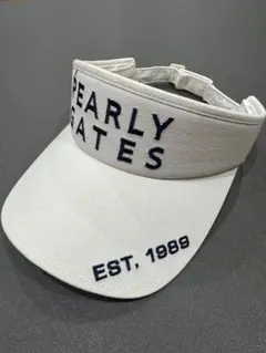 【PEARLY GATES】 レディース ホワイトバイザー