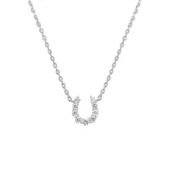 【大きいサイズ】4℃ シルバーEternal Silver石付ネックレス