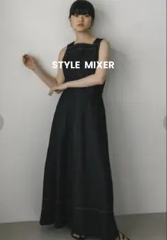 STYLE MIXER スクエアネックデニムワンピースのサムネイル