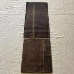 【酒袋1枚】こげ茶 古布 柿渋染め /26cm×80cm a5
