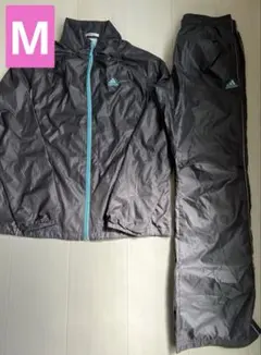 【adidas】ジャージ上下セット グレー レディース M
