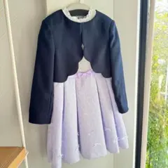 130 a.v.v KIDS フラワージャカードワンピース&ジャケット