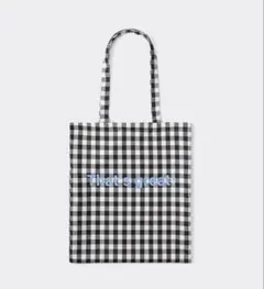 新品　GU メッセージトートバッグ ギンガムチェックのサムネイル