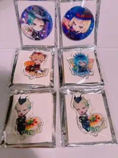 ツイステ　つながる　アクリルキーホルダー　缶バッジ　セット　まとめ