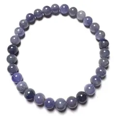 天然石 タンザナイト 丸珠 ブレスレット　6mm タンザニア産