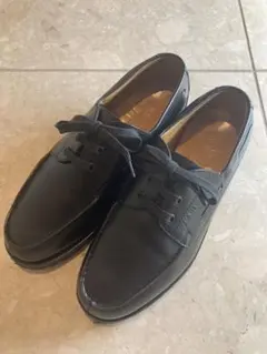 J.M. Weston 黒 レースアップ デッキシューズ J.M. Weston 黒 レースアップ デッキシューズ J.M. WESTON