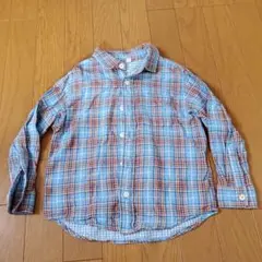 UNIQLO チェック柄長袖シャツ 110