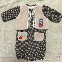 売り切れました＊モコモコベストと2wayオールのセット