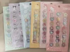 【6種コンプセット】サンリオ　おはじきふうシール