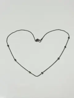 K18WG　マルチカラー　ネックレス