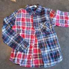 H&M キッズ 長袖チェックシャツ 110