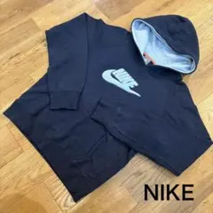 NIKE ナイキ パーカー レディース L ロゴ ネイビー 裏毛 スウェット