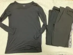UNIQLO　ヒートテック 150　ブラックとおまけレギンス