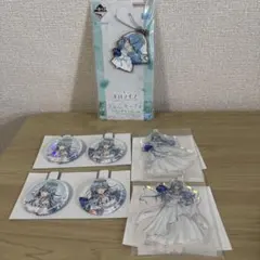 一番くじ　ホロライブ　雪花ラミィ　５点セット　アクリルスタンド　缶バッジ