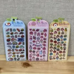 ポップシール 3枚セット 食べ物・キャラクター