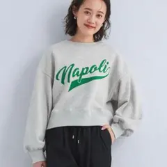 24SS ロゴ 裏毛 クロップド プルオーバー スウェット