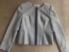 お値下げ　Raspberry Beret ノーカラージャケット 13AR グレー