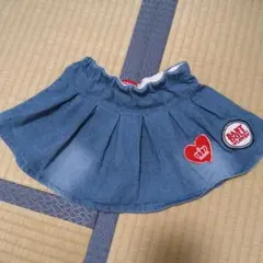 BABYDOLL デニムブルー プリーツスカート 80