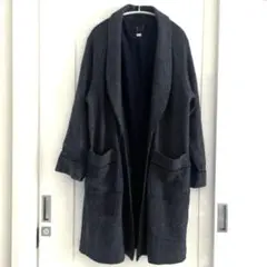 【DAKS】 バイカラーコート イタリア製 美品 ダックス×Scyeの初コラボ、ハウスチェック柄のバルマカーン