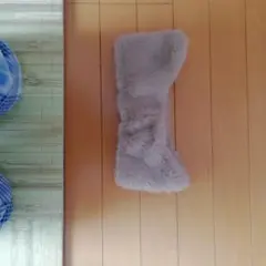 グレー ファー スヌード