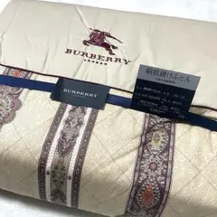 【美品】バーバリー 絹肌掛けふとん 真綿 シルク 西川産業製 シングル 高級のサムネイル