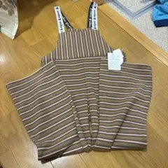&mignon ストライプオーバーオール サロペット　120 サイズ