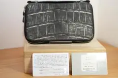 【美品 保証付き】ヌバック クロコ 墨染め クベラ9981（KUBERA）林五