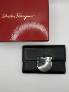 【箱付き・Salvatore Ferragamo✨️】キーケース レザー ブラック