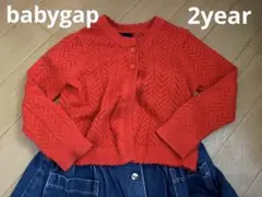ベビーギャップ♡赤　カーディガン　羽織り　上着　70 75 80