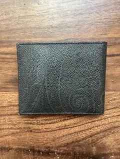 新品 ETRO ブラックレザー 二つ折り財布 - メルカリ
