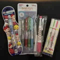 ディズニー　SARASAなど　筆記具セットのサムネイル