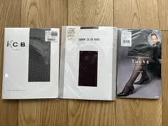 未使用品★ストッキング L-LL★ICB チャコール ★コムサ★Tuché