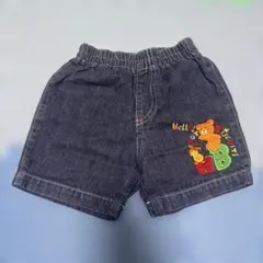 ミキハウスブルーデニム 刺繍 パンツ