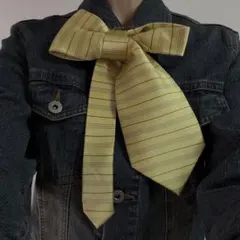 イエローストライプ ネクタイ
